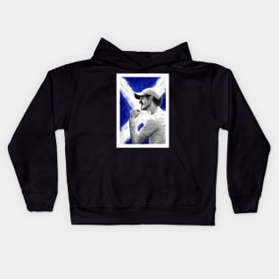 Andy Murray - Scotland Tennis Artwork Kids Hoodie